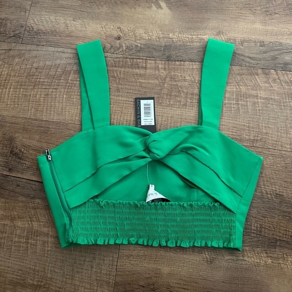 SACHIN + BABI Darcy Top In Kelly Green - Picture 6 of 6